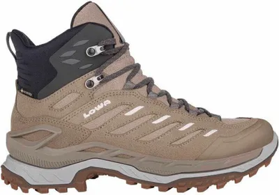 A single hiking boot is shown against a white background.