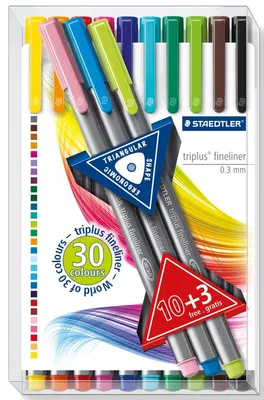 Produktbild von Staedtler 334 TB13, Mehrfarbig, Fein, Mehrfarbig, Rund, Tinte auf Wasserbasis, 0,3 mm