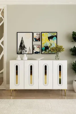 Obrázok produktu pre Skye Decor, kvalitná konzolová stolík (3 kusy), farba saphir (tmavý dub), 120 cm, 100% melamín