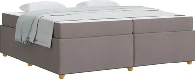 Productafbeelding van vidaXL Bedframe, taupe, 200 x 200 cm, gestoffeerd