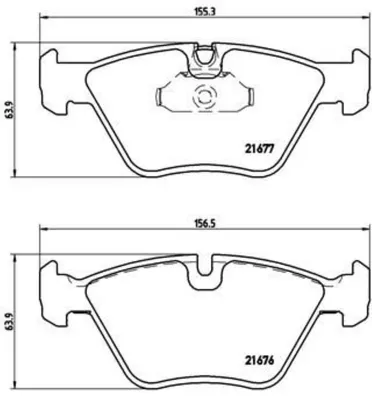 Produktbild von Brembo Bremsbelagsatz, Scheibenbremse Vorderachse P 06 022