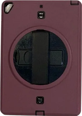 Imagen del producto de Funda protectora con soporte giratorio para iPad de 10.2 pulgadas (modelos 2021, 2020, 2019), color burdeos