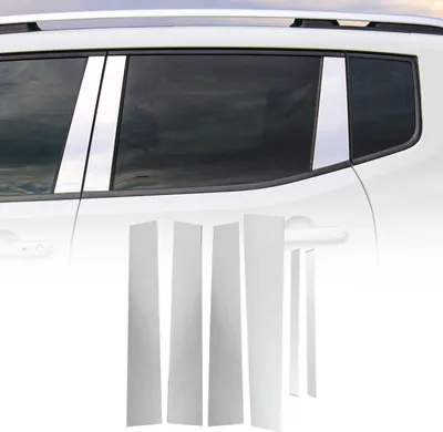 Image de Colonne B Habillage des montants de porte pour Opel Mokka X 2016-2020 Acier inoxydable Argent 6pcs