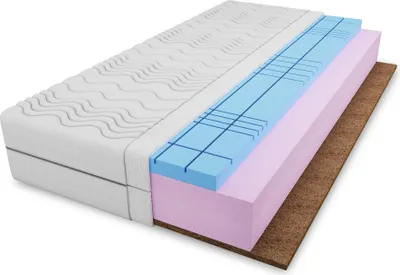 Obrázek produktu pro FURNLUX Bezpružinová matrace Malia White 80x180cm / Hlavní barva: bílá / Rozměry: 80 x 180 x 15 cm