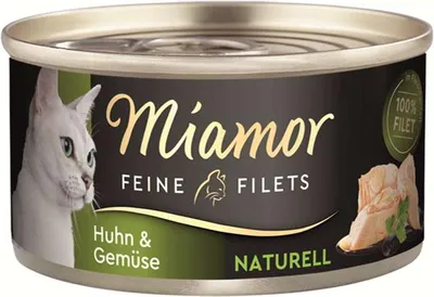 Produktbild von Miamor Feine Filets naturelle Huhn & Gemüse   |  Dose   |  24 x 80g