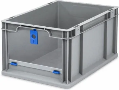 Produktbild von Eurobox NextGen Insight Cover | HxBxT 22x30x40 | 20 Liter | Hoch/Blau | Eurobehälter, Transportbox, Transportbehälter, Stapelbehälter