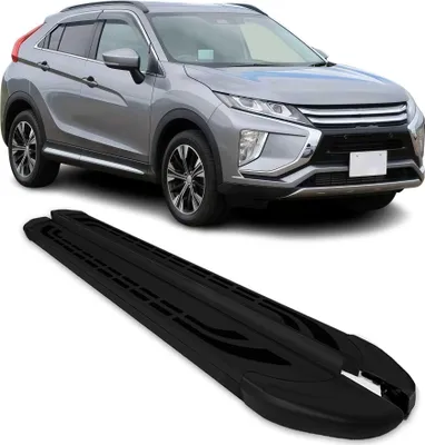 Image de Marchepieds Latéraux pour Mitsubishi Eclipse Cross 2018-2024 Aluminium Noir 2Pcs