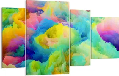 Produktbild von Bild auf Leinwand - Leinwandbild - Abstraktion modern - 120x70cm - Wand Bild - Wanddeko - Leinwanddruck - Bilder - Kunstdruck - Wanddekoration - Leinwand bilder - Wandkunst - DL120x70-4055