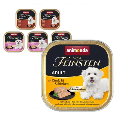 Produktbild von Animonda Vom Feinsten Adult 6x150g Nassfutter für Hunde, Geschmacksrichtungen: Kaninchen, Huhn, Rind