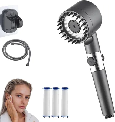 Produktbild von Duschkopf Multifunktions Massagedusche Handbrause Hochdruck Duschkopf Handbrause mit Schlauch
