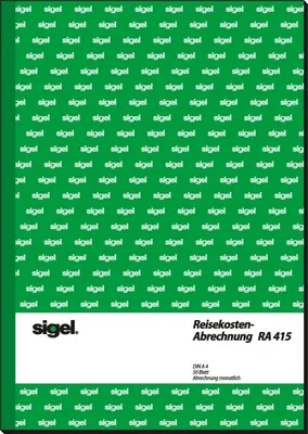 Produktbild von Formularbuch Reisekostenabrechnung A4 hoch 50 Blatt Packung mit 5 Stück