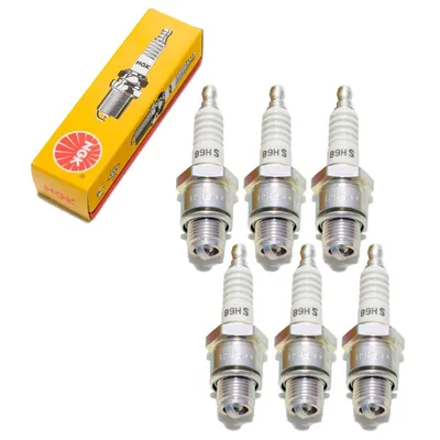 Produktbild von Zündkerzen Set NGK 6x B9HS Zündkerze, 12,7mm Kurzgewinde Ø 14,0mm Hex 20,8mm, Elektrodenabstand 0,75mm, Wärmewert 9, 5810