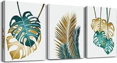 Image de MHARTK66 Plantes tableaux muraux salon 50CM*70CM 3er Set