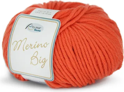 Produktbild von Rellana Merino Big, 60% Schurwolle (Merino), 40% Polyacryl, 50 gr. orange 24