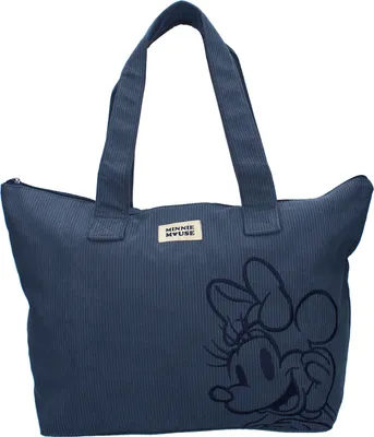 Produktbild von Disney Minnie Mouse Tasche Shopper – weicher Rippstoff & praktischer Stauraum