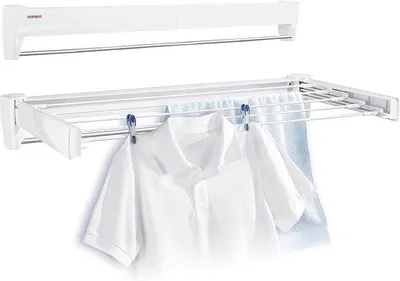 Produktbild von Famanu Wandtrockner platzsparendes Wandmontage-Trockengestell - Blau