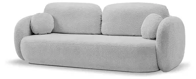 Immagine prodotto di Divano letto con spazio contenitore, modello Olemo, finitura acciaio spazzolato
