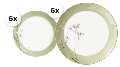 Produktbild von Tafelservice 12 tlg. Flora grün