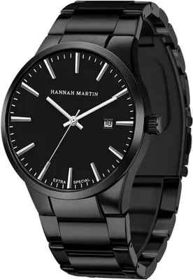 Produktbild von Herren Chronograph Armbanduhr Analog Quarz mit Edelstahlarmband, Datumsanzeige, Wasserdicht, Business Freizeit Sport Uhr für Männer Elegant