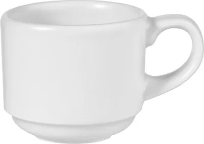 Immagine prodotto di Bicchieri impilabili Churchill White Profile, 85 ml, confezione da 12 pezzi