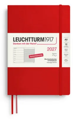 Produktbild von Wochenkalender & Notizbuch Medium A5 Cherry 2027