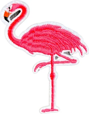 Produktbild von Flamingo-Emblem-Aufnäher zum Aufbügeln