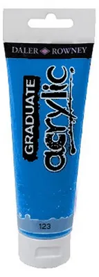 Obrázok produktu pre Daler-Rowney Graduate, 120 ml, Modrá, Rúra, Vodeodolný
