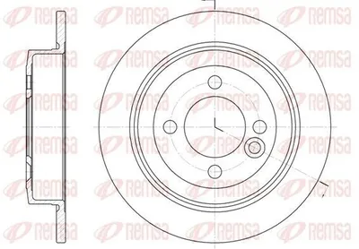 Produktbild von 2x REMSA Bremsscheibe 6629.00 hinten für MINI Schrägheck (R56) Clubman (R55)
