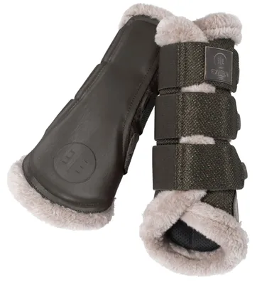 Produktbild von Eskadron GLITTER MESH FAUXFUR Gamaschen darkolive Essence HW 22, Größe:XL