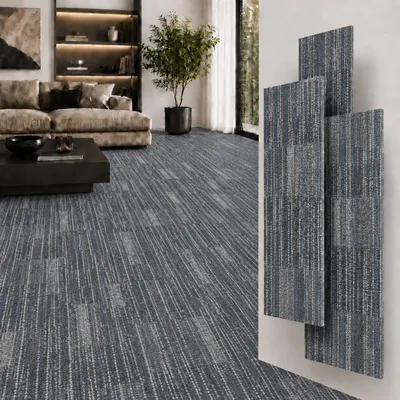 Zdjęcie produktu dla Berti Graf Panele winylowe SPC 5 mm na klik z podkładem IXPE, wodoodporne, 122 x 18,4 cm, dekor tekstylny, Obraz wygenerowany przez AI
