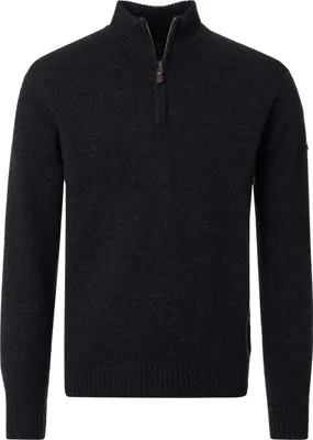 Produktbild von REDMOND Casual Herren Strick-Troyer Zipper Comfort Baumwollmix Anthrazit XL