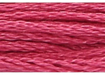 Image de Fil à broder Anchor, 8 mètres, couleur azalée, en coton, numéro 68, 6 brins
