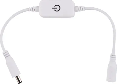 Obrázek produktu pro Dotykový spínač se stmívačem pro jednobarevné LED pásky, bílý, 12–24 V, 2 A, IP20  318657 Polux