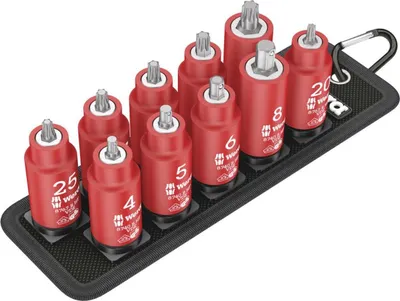 Image de Jeu d'embouts de tournevis 3/8" VDE T20-45 et I-6kt. 4-8 mm Wera | 4013288210234