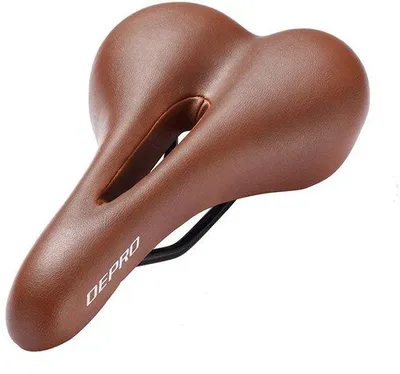 Obrázek produktu pro Sedlo na horské kolo z hnědé kůže pro městská kola