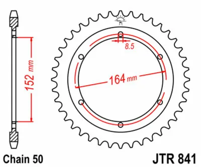 Obrázok produktu pre Reťazové koleso JT 42T 530 JTR841.42