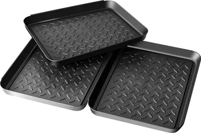 Productafbeelding van Famanu schoenenrek voor binnen en buiten - 3 stuks - kunststof - 35 x 27 x 3 cm