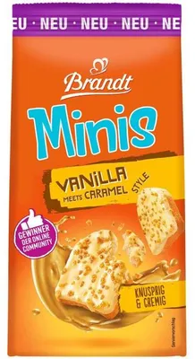 Produktbild von Brandt Minis Vanilla meets Caramel Zwieback doppelt gebacken 95g