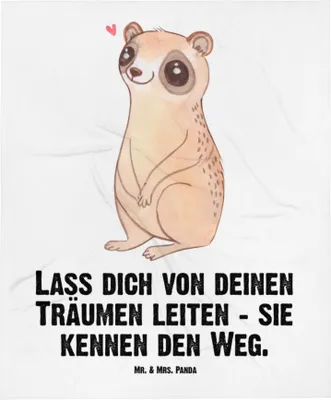 Produktbild von Mr. & Mrs. Panda Plaid Plumplori Glücklich - Weiß - Geschenk, Kinderdecke, Babydecke, Niedlich, Erstlingsdecke, Schlummerdecke, Kinderwagendecke, Lustige Sprüche, Glück