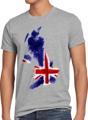 Produktbild von BaumwolleCloud Flagge England Herren T-Shirt Fußball Sport Great Britain WM EM Fahne