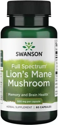 Produktbild von Löwenmähnenpilz 500 mg 60 Kapseln Swanson