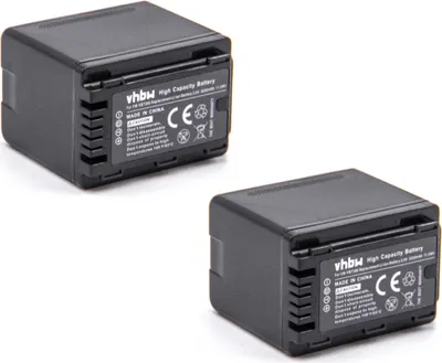 Produktbild von vhbw 2x Akku kompatibel mit Panasonic SDR-T55, SDR-T76, SDR-T71, SDR-T70 Videokamera Camcorder (3200 mAh, 3,6 V, Li-Ion) + Infochip