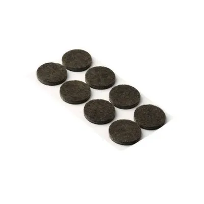 Zdjęcie produktu dla Podkładki filcowe Ø 30 mm, samoprzylepne, brązowe, 32 szt