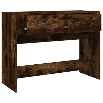 Zdjęcie produktu dla vidaXL Stolik konsola dąb wędzony 100x39x75 cm materiał drewnopochodny
