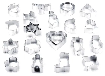Image de Lot d'emporte-pièces pour biscuits de Noël – 25 emporte-pièces pour biscuits – Différentes formes et motifs