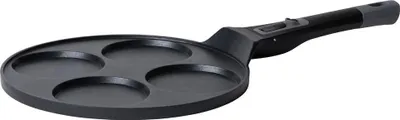 Produktbild von Guzzini 9680233, Rund, Pfannkuchenpfanne, Schwarz, Aluminium, Stahl, Keramik, Elektro, Gas, Halogen, Induktion, Versiegelte Platte, 26 cm