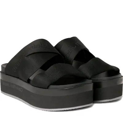 Produktbild von Calvin Klein Jeans Damen Klassische Sandalen YW0YW01361 0GT Farbe: Schwarz Größe: 40