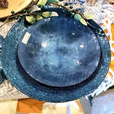 Produktbild von Excellent Houseware Glasschale Servierschale Blau 40 cm