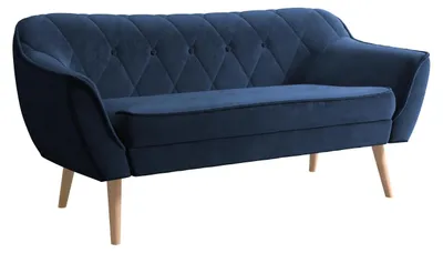 Produktbild von MIRJAN24 Sofa Skand 2, Polstersofa mit Wellenfeder, Holzfüße, Wohnzimmer Kollektion (Farbe: Kronos 09)
