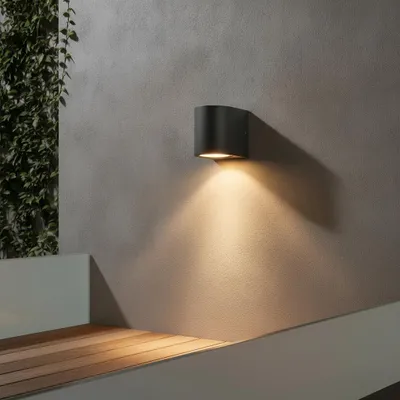 Immagine prodotto di Applique da esterno Nero IP54 grigio scuro